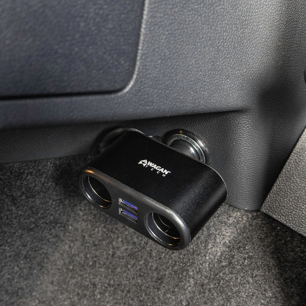 Wagan TravelCharge 2DC + 2USB Adapter In A Car