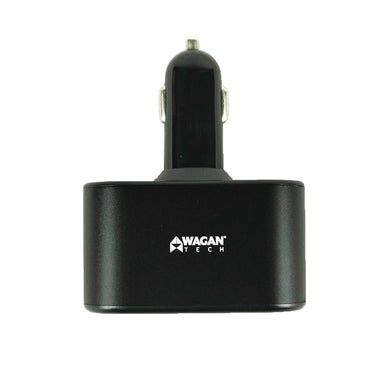 Wagan TravelCharge 2DC + 2USB Adapter Side View