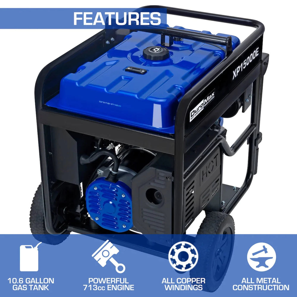 DuroMax XP15000E Gasoline Portable Generator