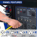 DuroMax XP15000E Gasoline Portable Generator Panel Features