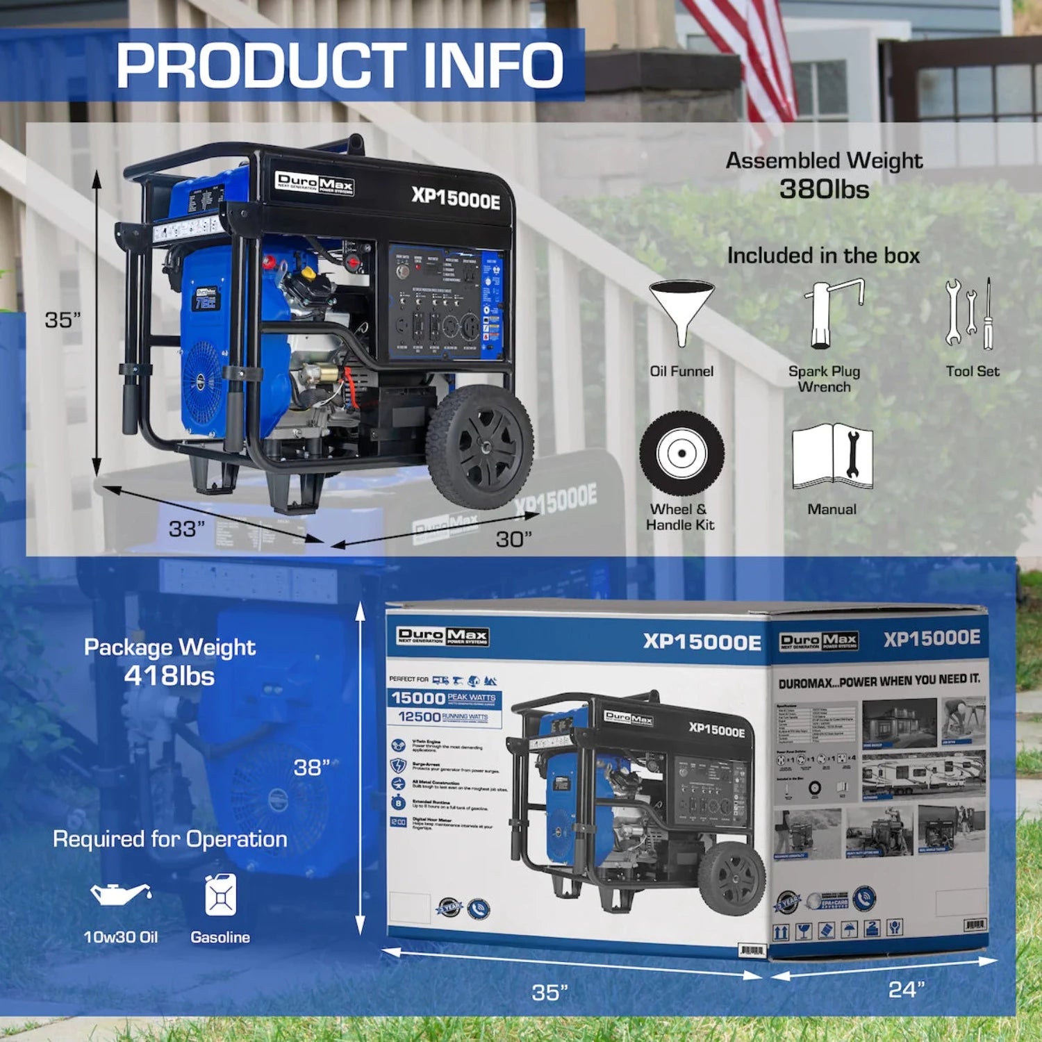 DuroMax XP15000E Product Information