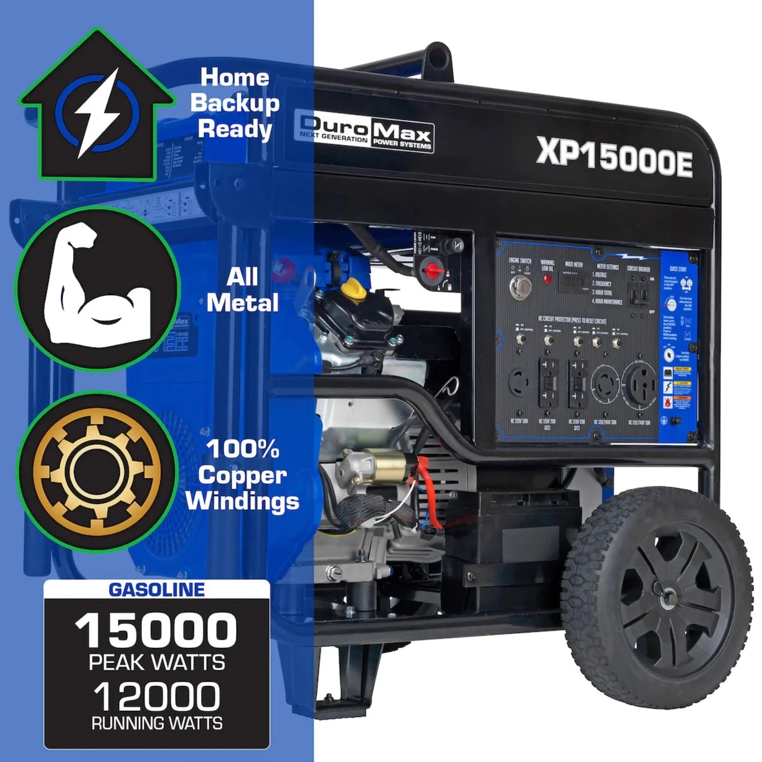 DuroMax XP15000E Gasoline Portable Generator