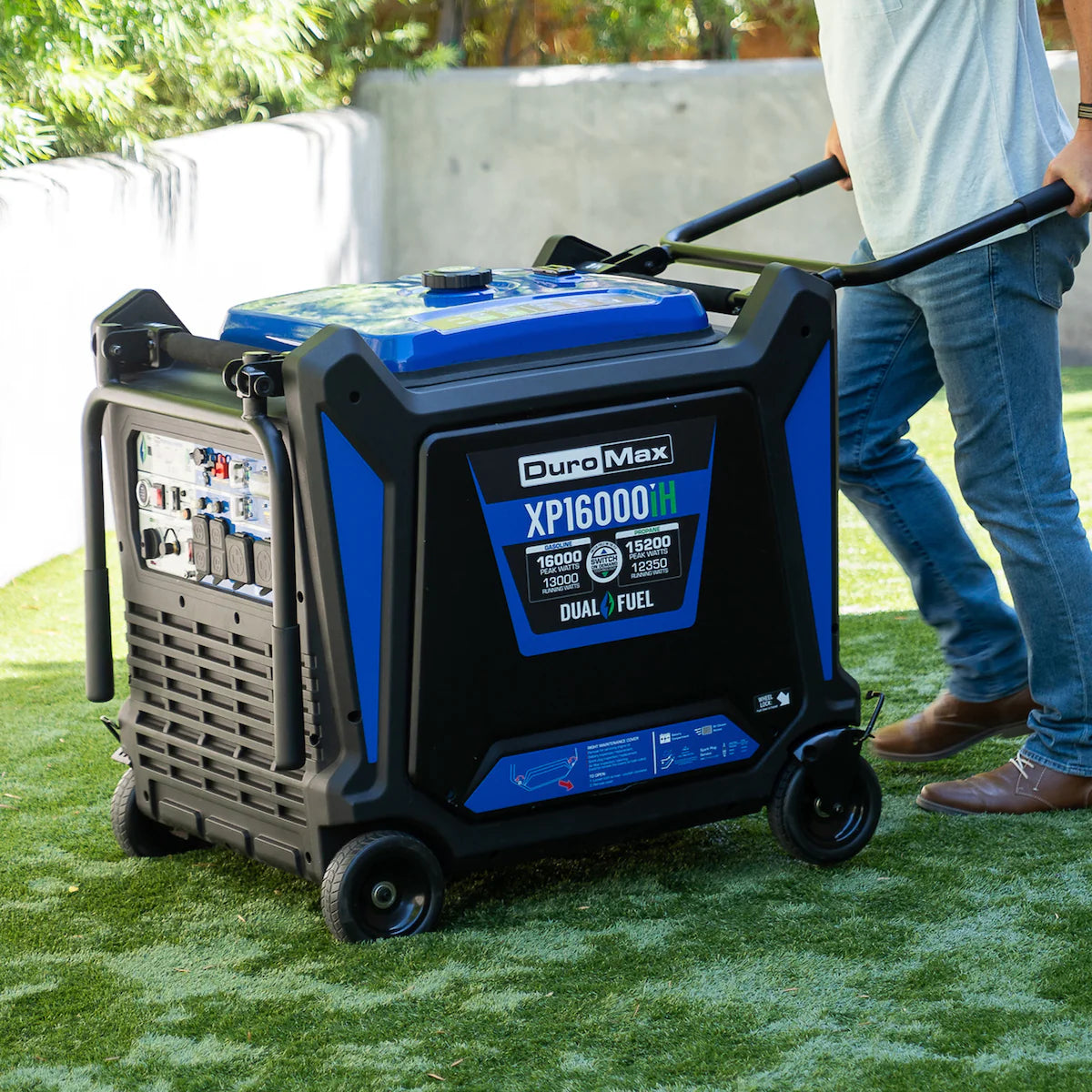DuroMax XP16000iH Generator Outdoors
