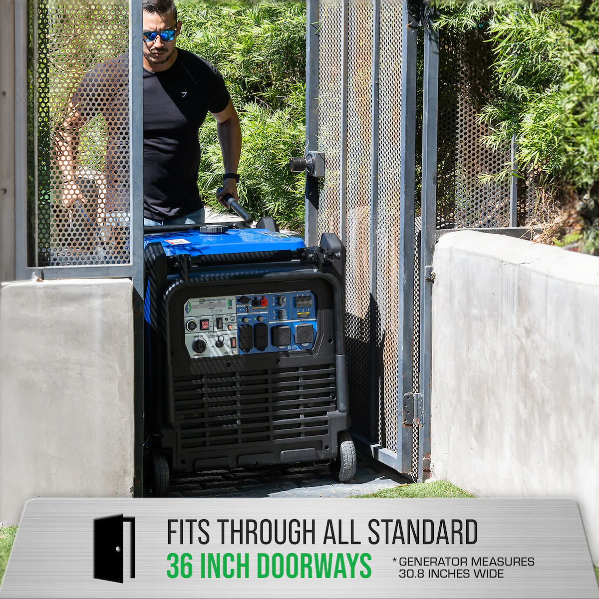 The DuroMax XP16000iH Generator  Fits Through All Standard 36-Inch Doorways