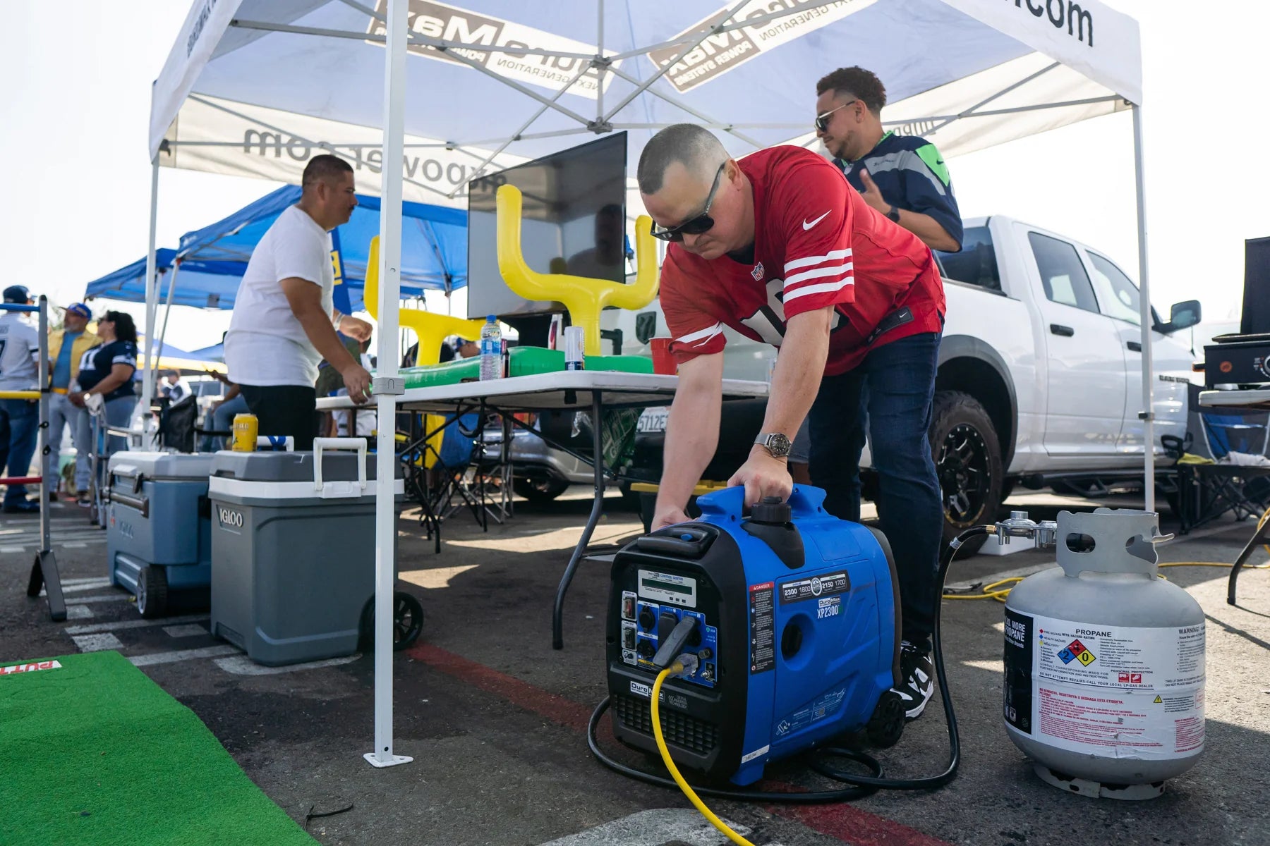 DuroMax XP4500iH Generator At a Tailgate