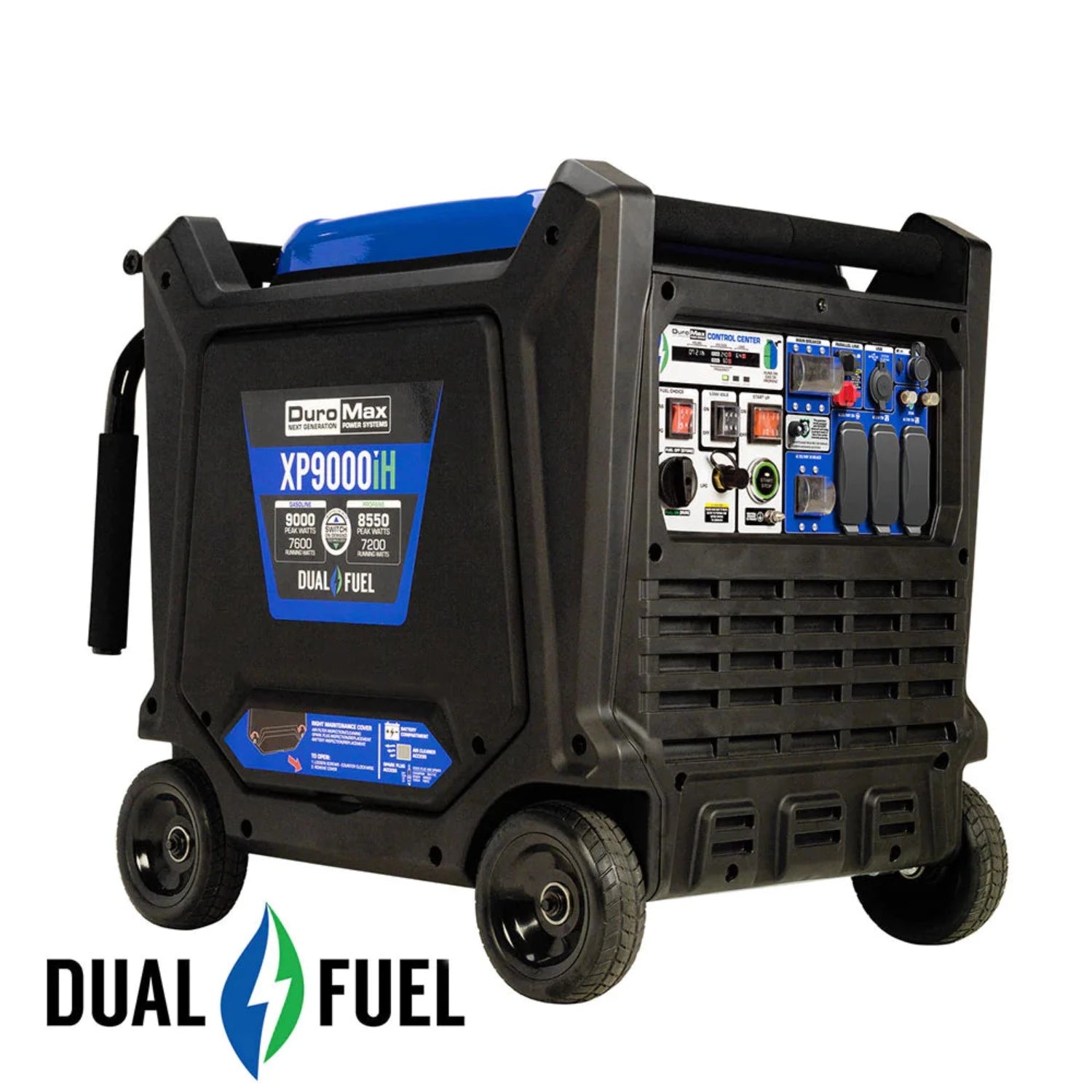 DuroMax XP9000iH Dual Fuel Portable Inverter Generator