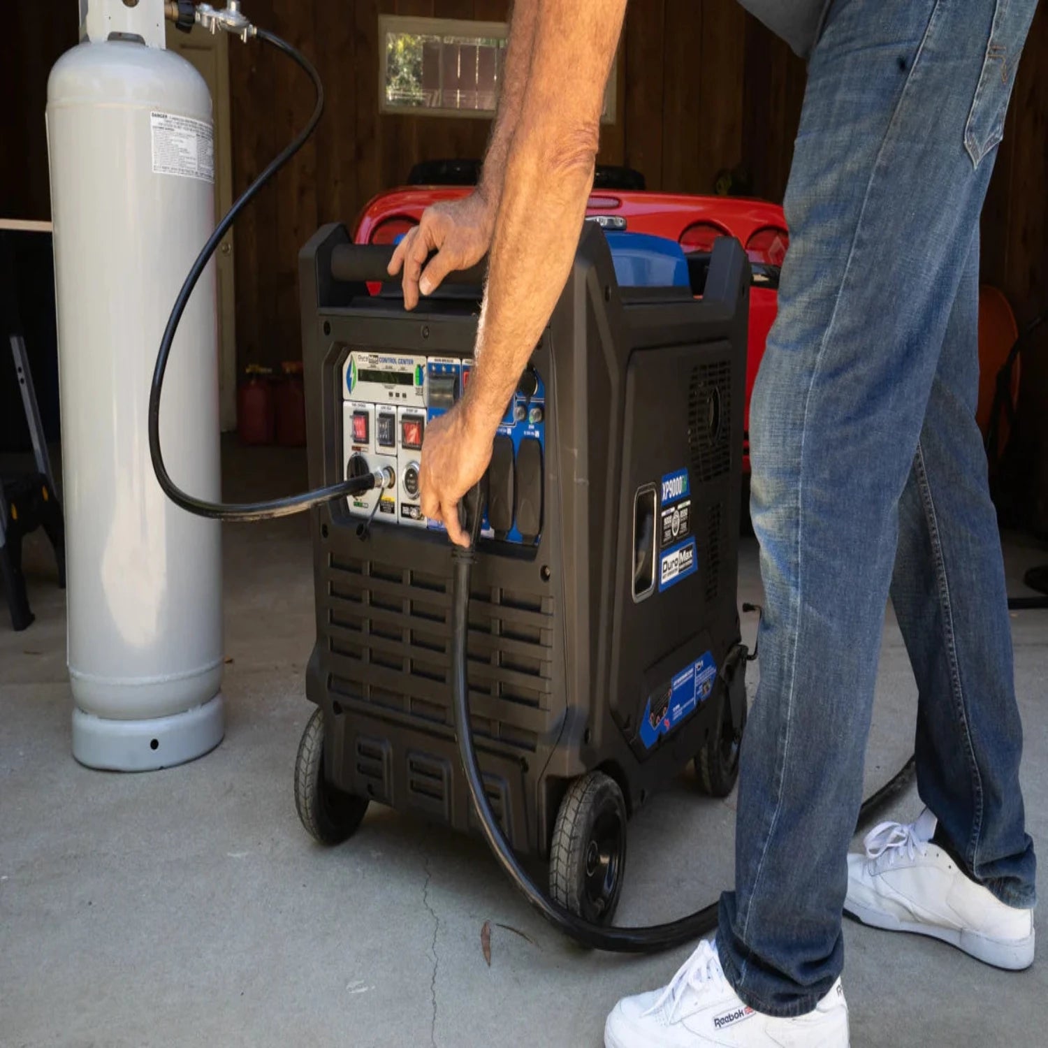 DuroMax XP9000iH Generator Power Panel