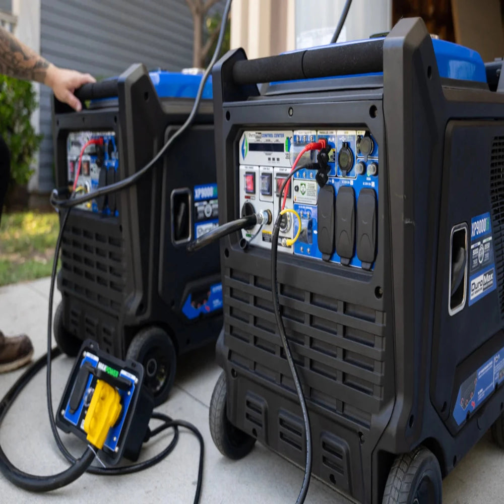 Two DuroMax XP9000iH Generators Connected In Parallel