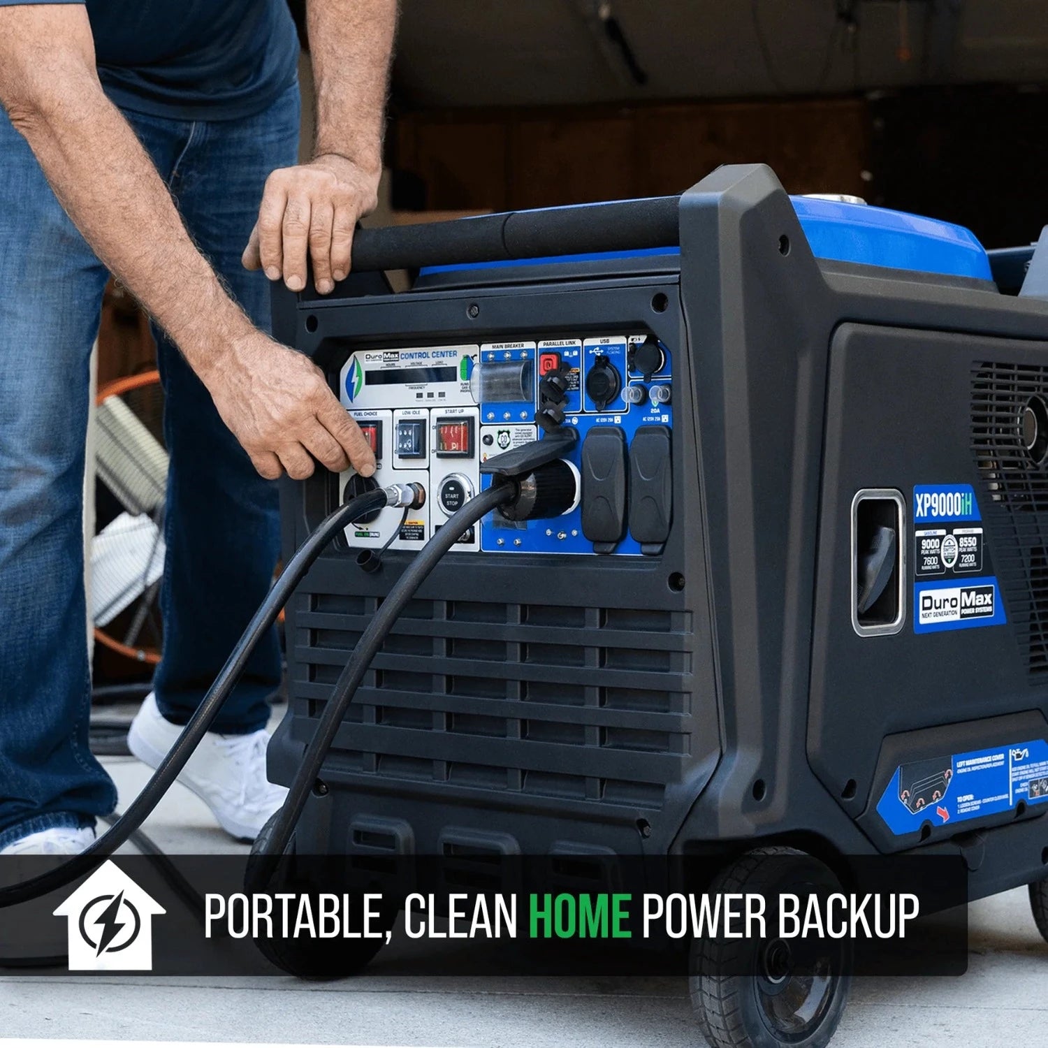 DuroMax XP9000iH Generator - Portable, Clean Home Power Backup