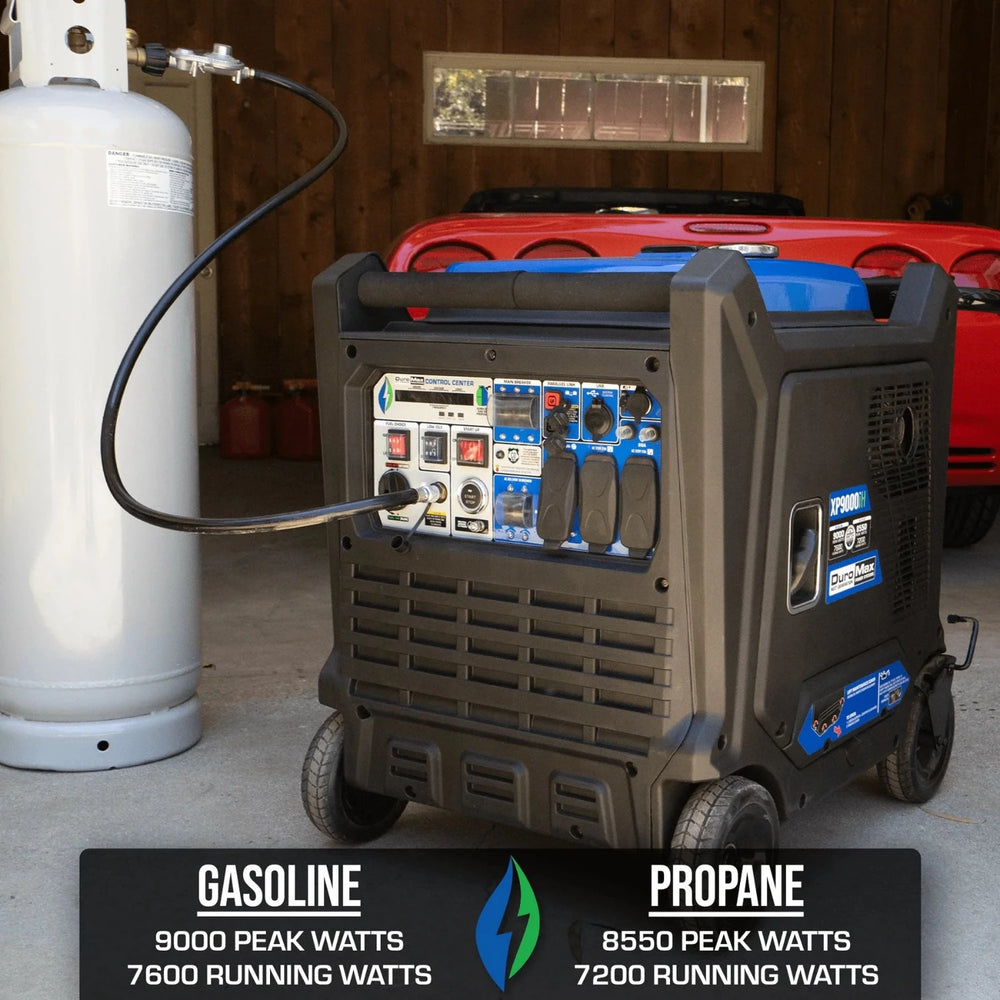 DuroMax XP9000iH Generator Is Powered By Gasoline And Propane
