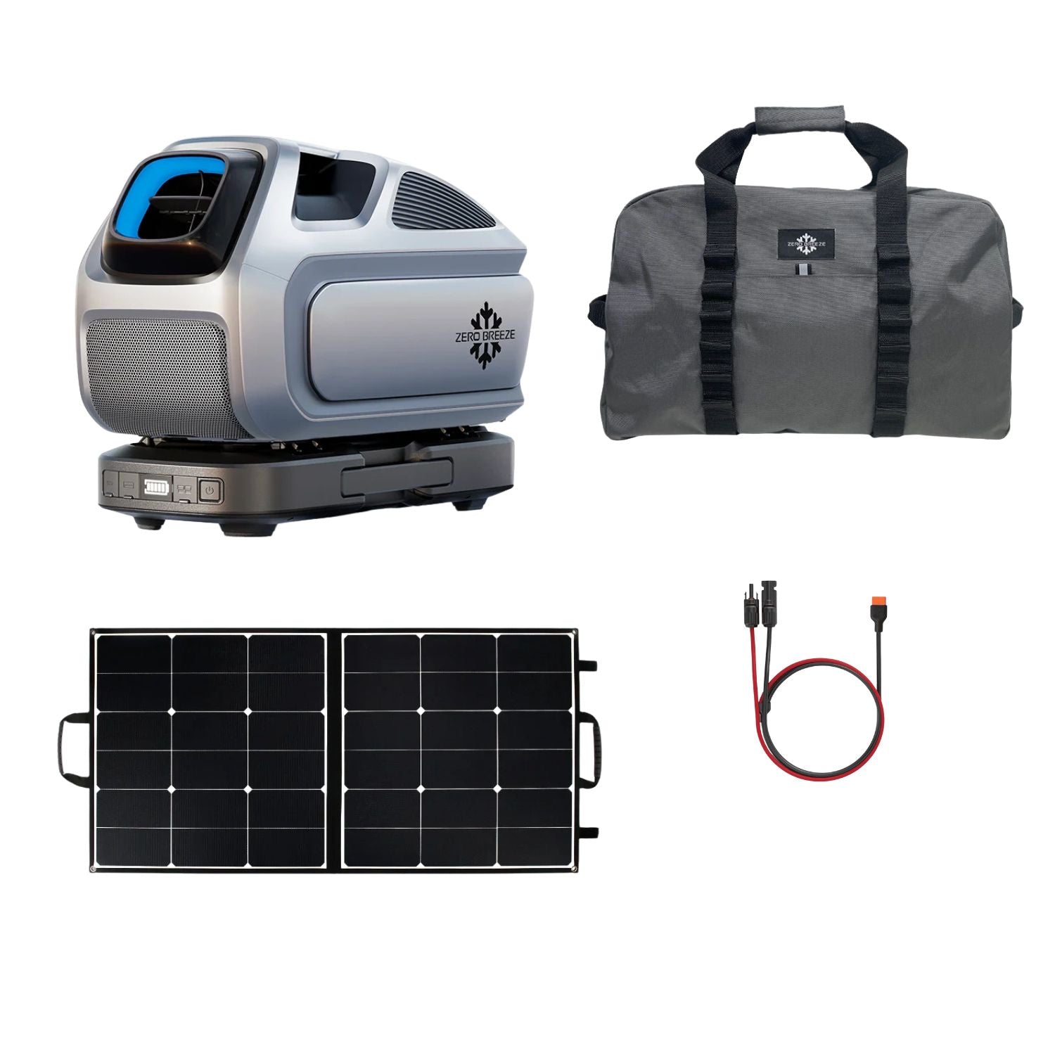 ZERO_BREEZE_Mark_3_With_One_Battery_One_100_Watt_Solar_Panels_And_Free_Carry_Bag
