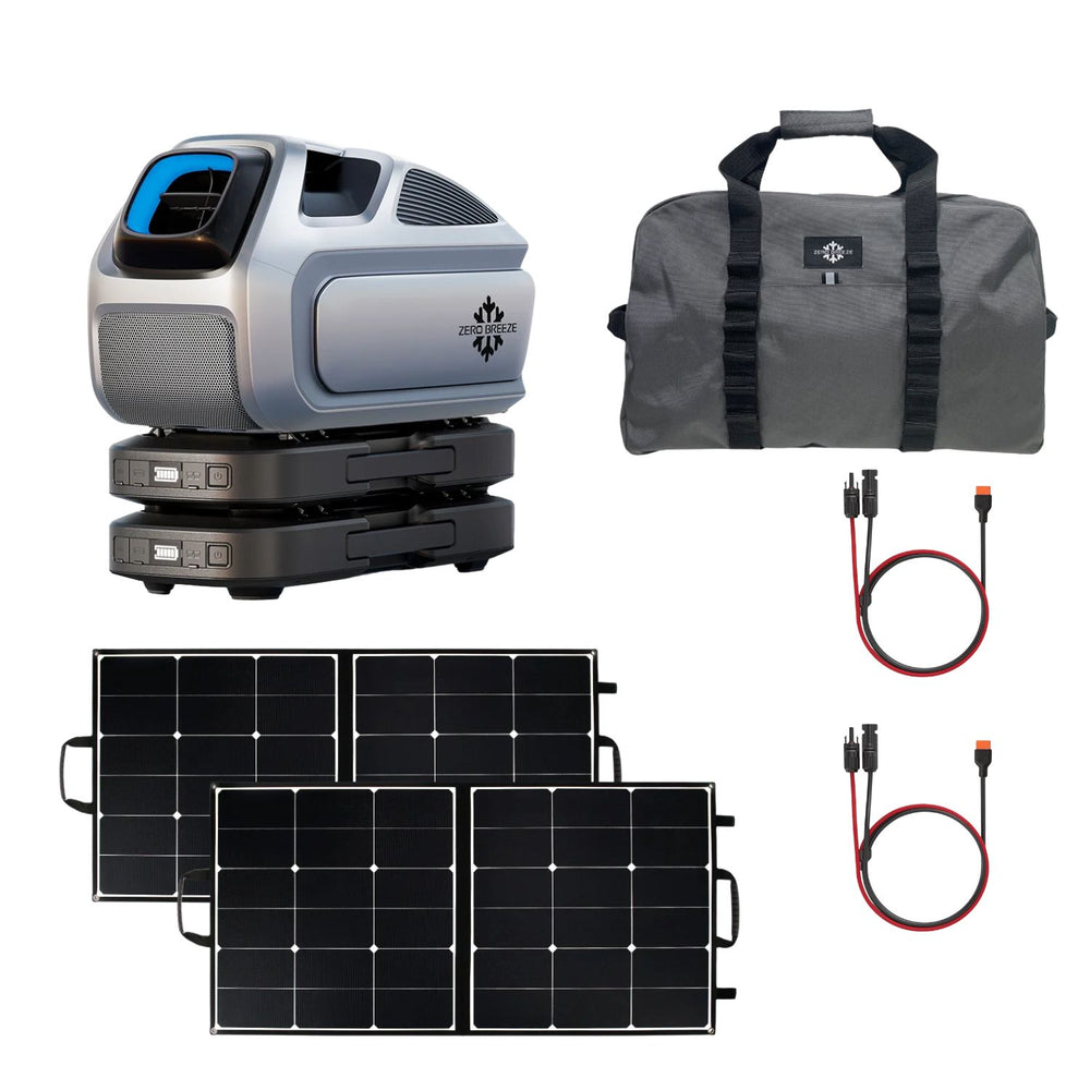 ZERO_BREEZE_Mark_3_With_Two_Batteries_Two_100_Watt_Solar_Panels_And_Free_Carry_Bag
