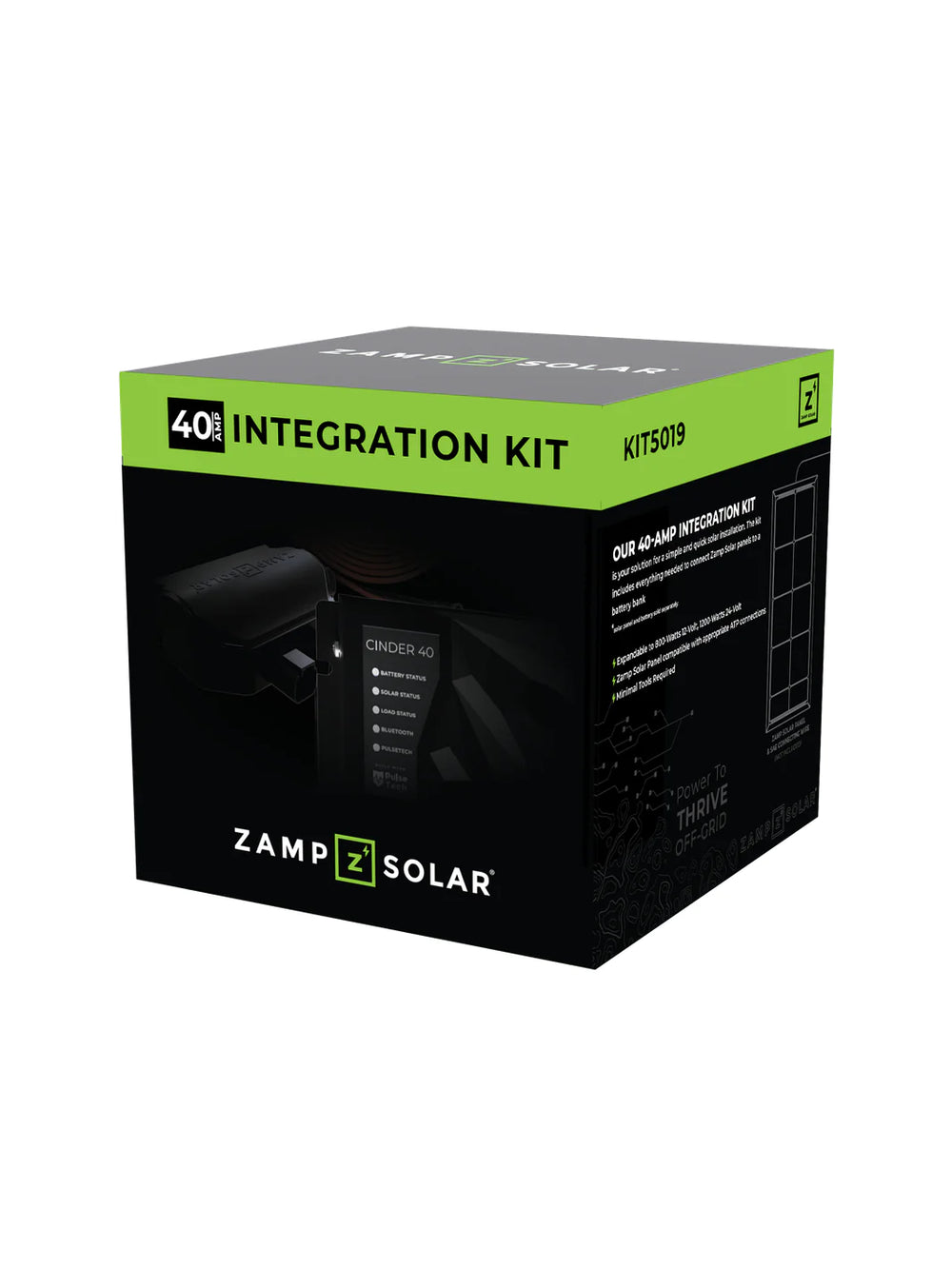 Zamp 40 Amp Cinder Controller and Wiring Integration Kit (up to 800 watts)
