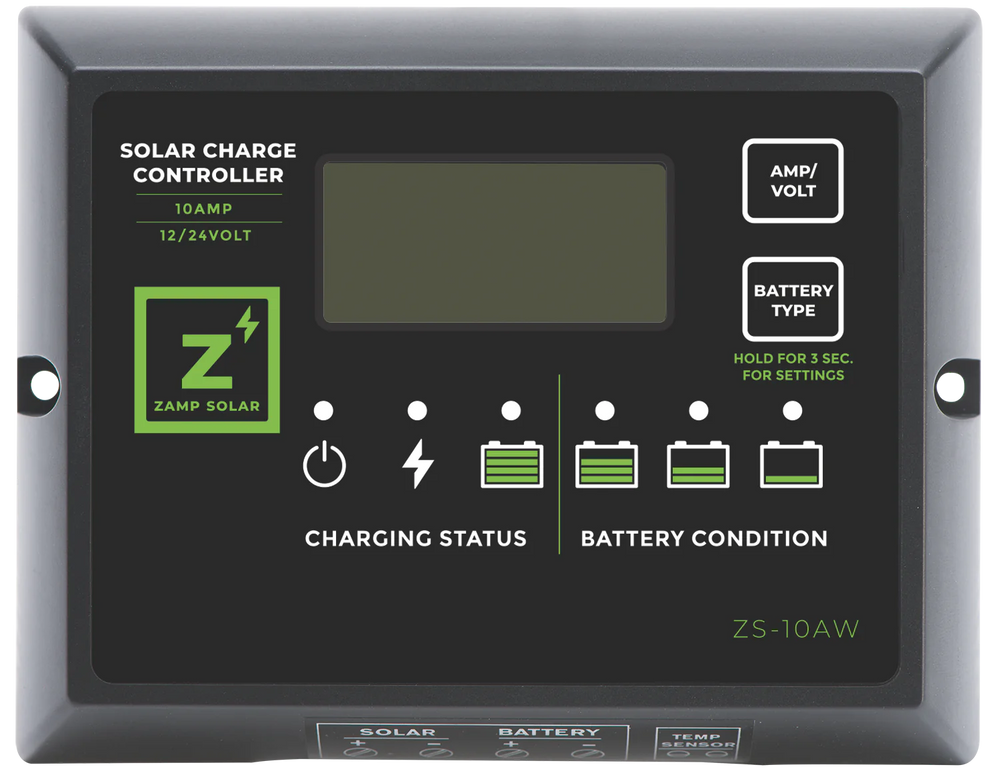 Zamp Solar 10 Amp 5-Stage PWM Charge Controller