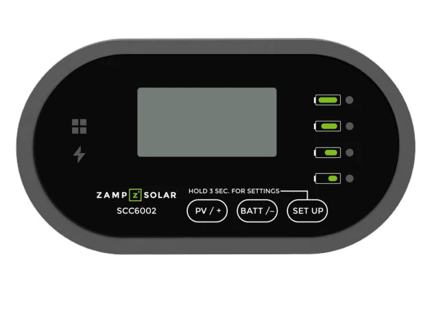 Zamp Solar Digital LCD Wired Remote Battery Display for MPPT controller.