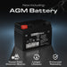 AGM battery included with the DuroMax XP13750HXT for easier cold-weather starts