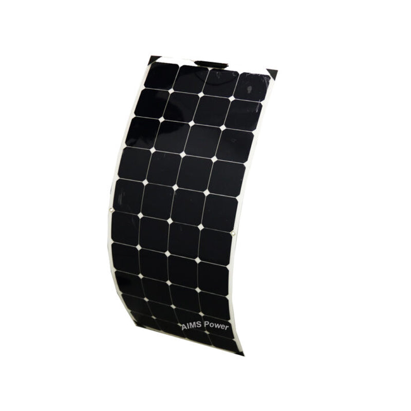 AIMS Power 230W Slim & Flexible Monocrystalline Solar Panel Front View