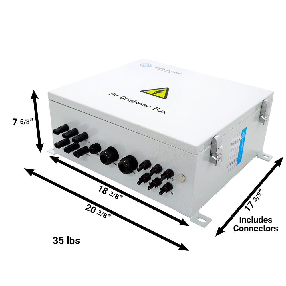 AIMS Power 120A Solar Array Combiner Dimensions