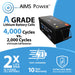 AIMS Power 12V 104Ah LiFeP04 Battery Has 2 Times The Lifespan Of B-Grade Batteries