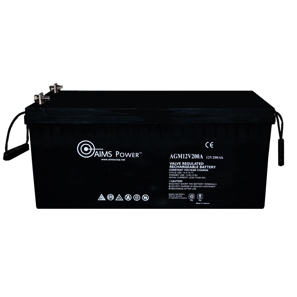 AIMS Power 12 Volt 200A AGM Deep-Cycle Heavy Duty Battery