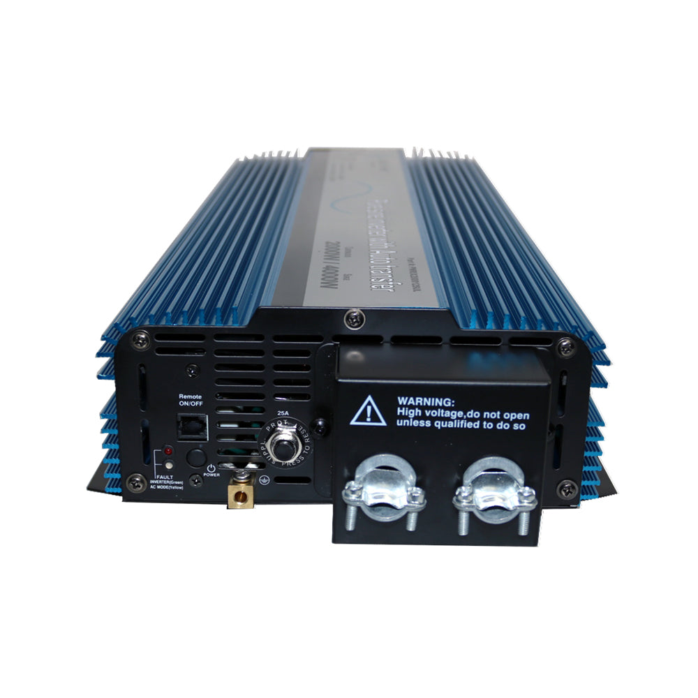 AIMS Power 2000 Watt 12 Volt Pure Sine Power Inverter With Transfer Switch