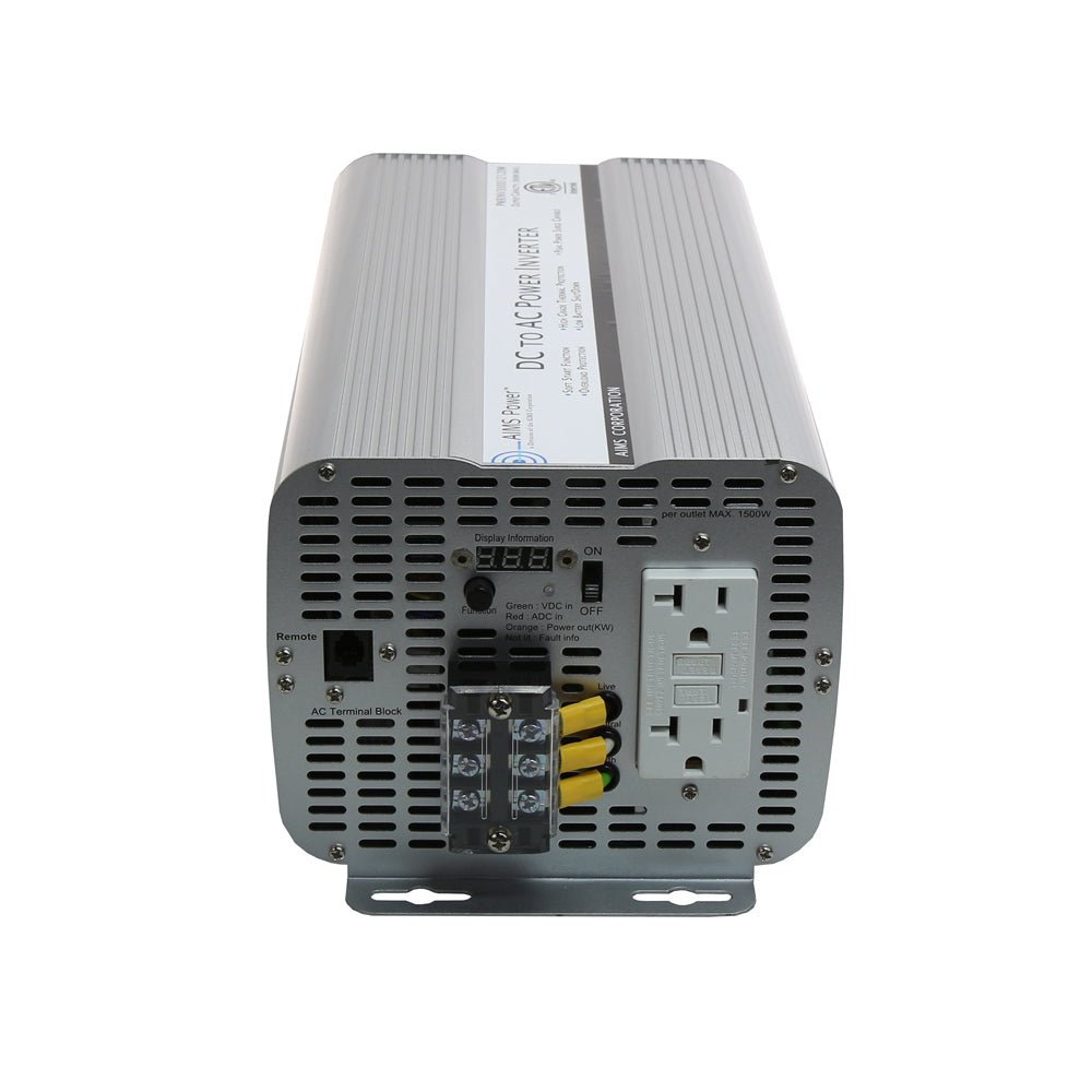 AIMS Power Modified Sine Power Inverter | 3000 Watts | 12 Volts