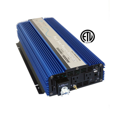 AIMS Power 3000 Watt 12 Volt Pure Sine Power Inverter