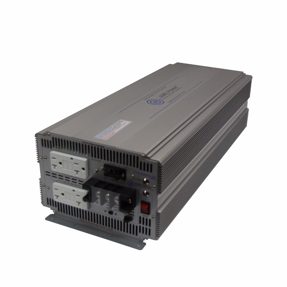 AIMS Power 5000 Watt 24 Volt Pure Sine Power Inverter Side & Top View