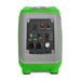 ALP 1000W Portable Propane Generator Green and Gray Front View With Control Panel
