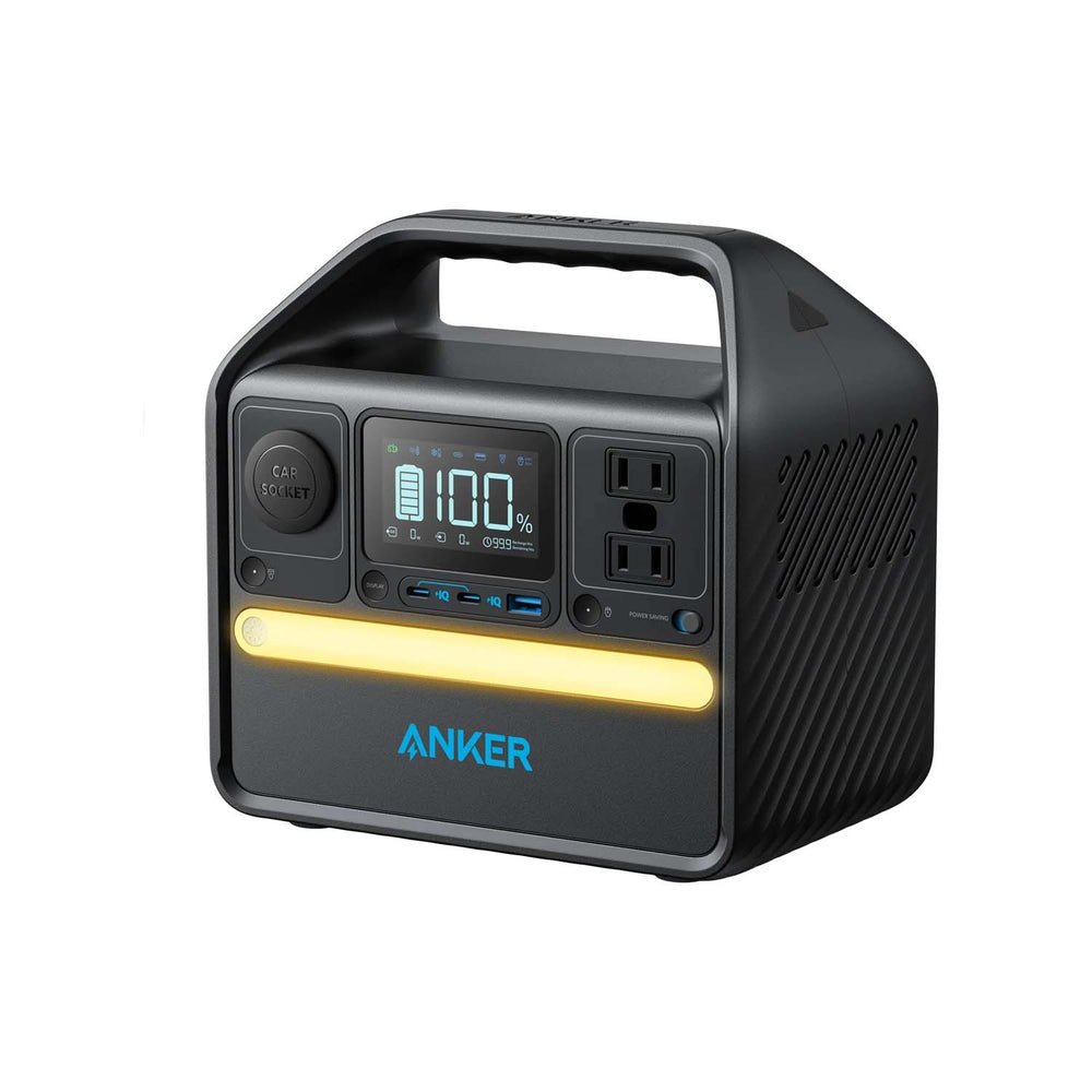Anker 522 Portable Power Station Front And Right View