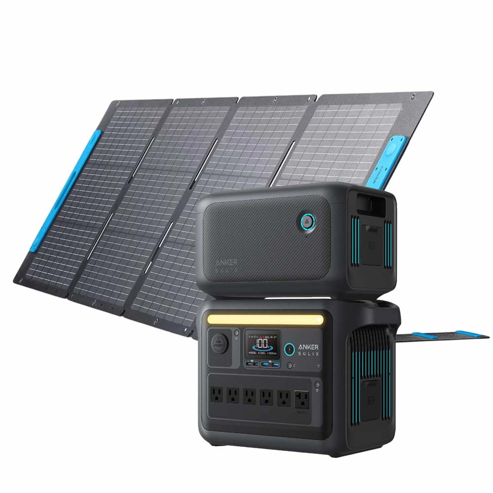 Anker SOLIX C1000X With 200W Solar Panel And Expansion Battery