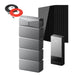 Anker SOLIX E10 Automatic Home Backup Kit with four batteries, eight 440W rigid solar panels and a Rich Solar panel extension cable