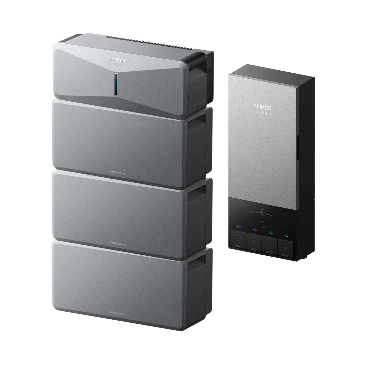 Anker SOLIX E10 Automatic Home Backup Kit with three batteries