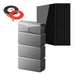 Anker SOLIX E10 Essential Power Backup Kit with three batteries, eight 440W rigid solar panels and a Rich Solar panel extension cable