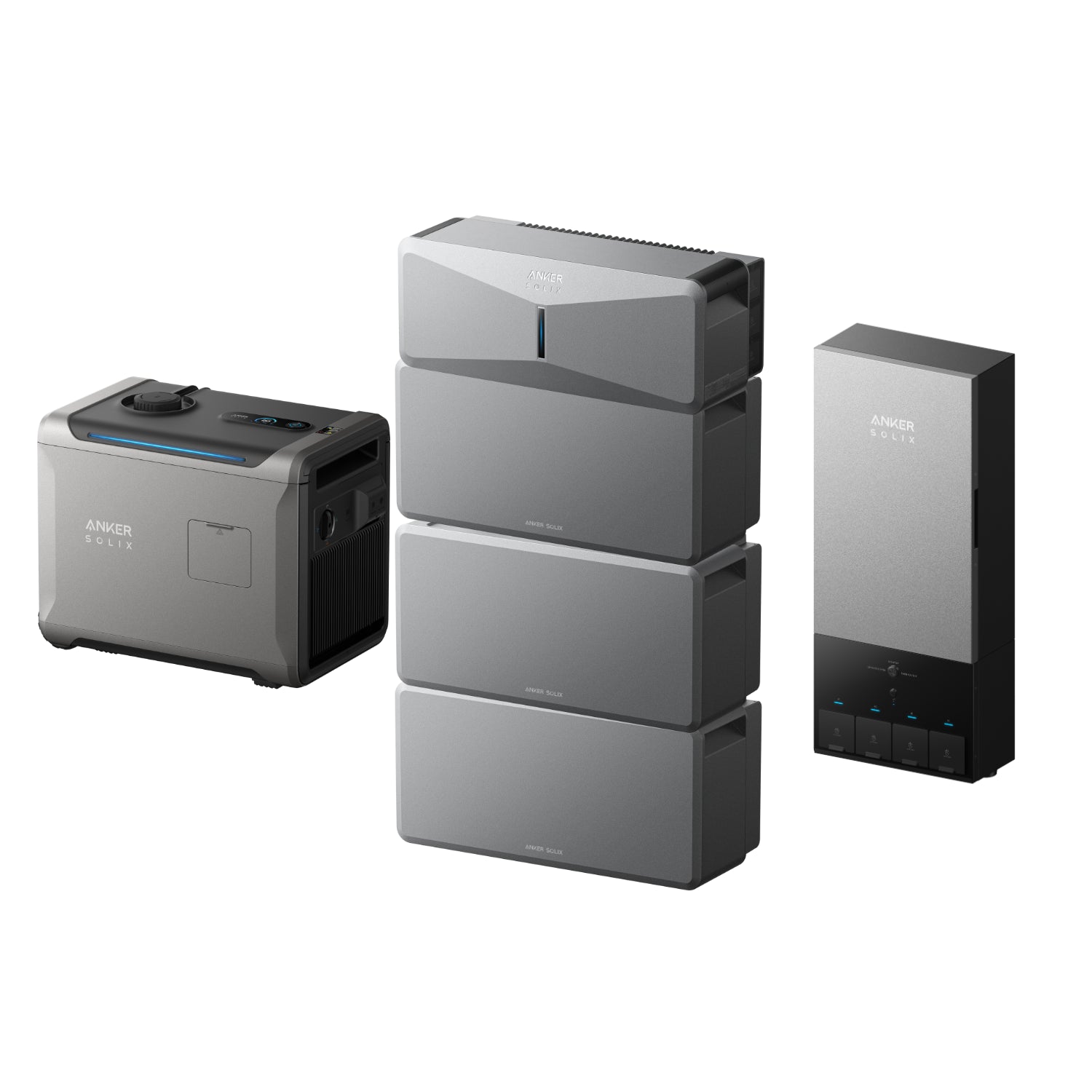 Anker SOLIX E10 Infinite Home Backup Kit with three batteries