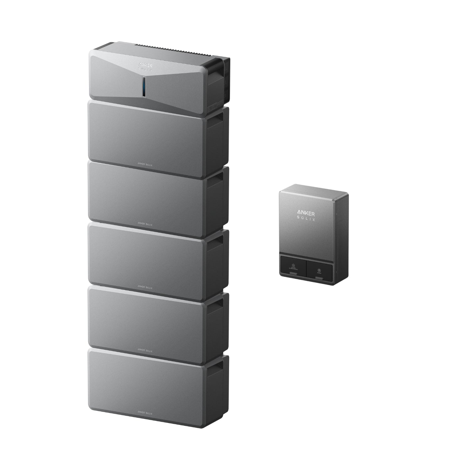 Anker SOLIX E10 Manual Home Backup Kit with five batteries