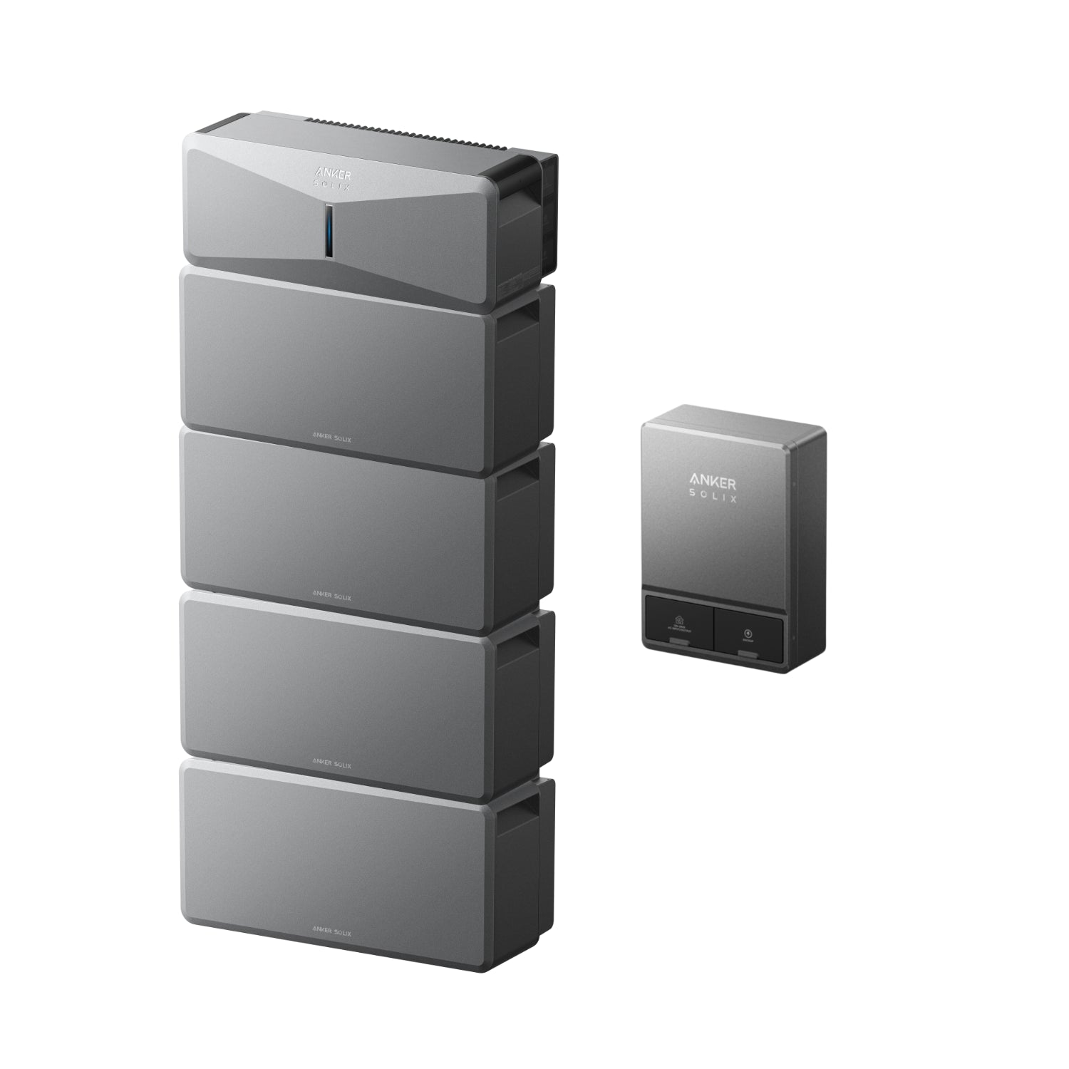 Anker SOLIX E10 Manual Home Backup Kit with four batteries