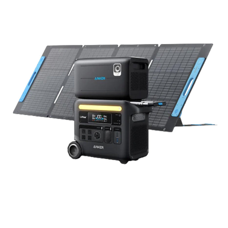 Anker SOLIX F2600 With 200W Solar Panel And Expansion Battery