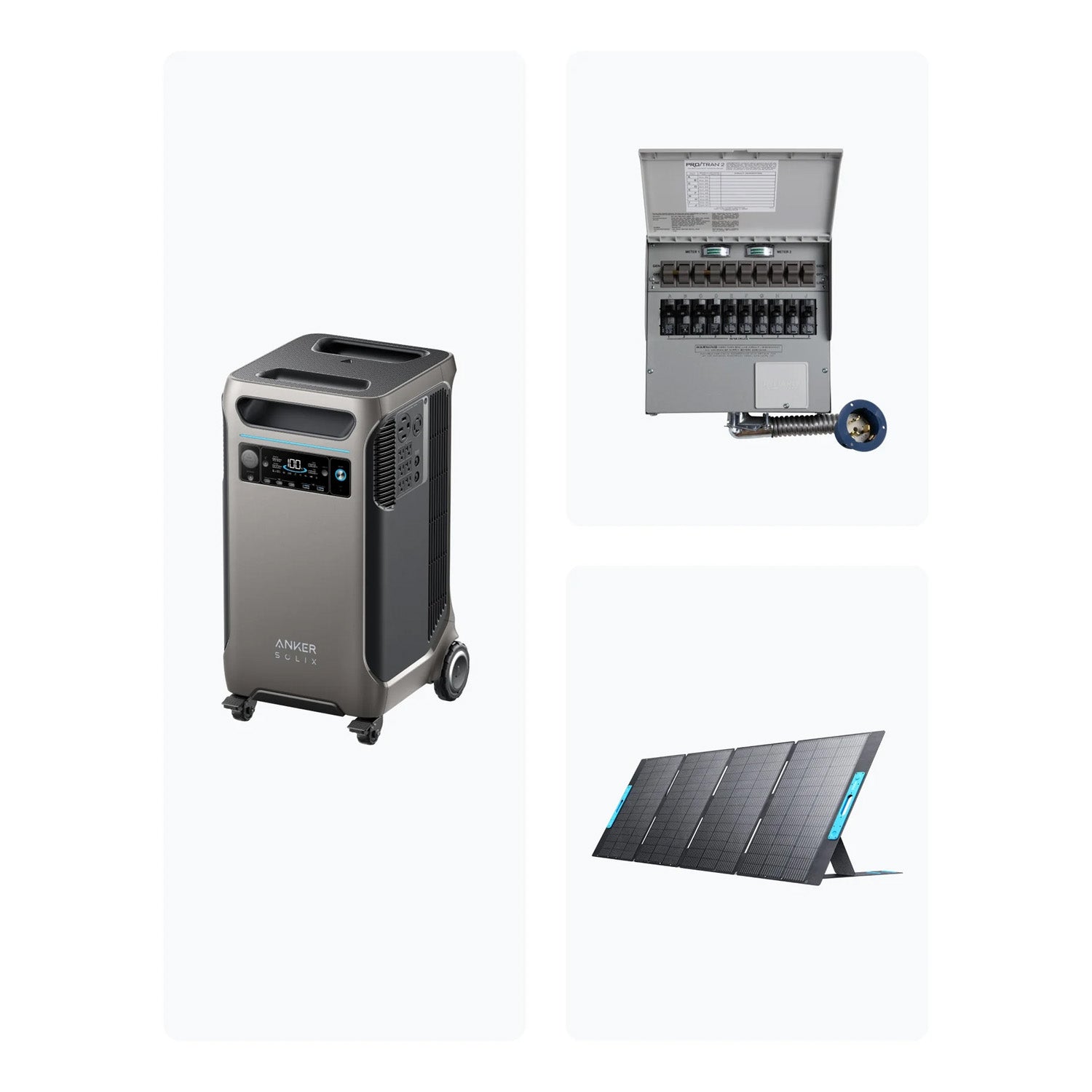 Anker SOLIX F3800 Home Backup Kit - 400W Solar Panel