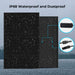 Black 450W bifacial panels in rain with IP68 junction box and connector call-outs