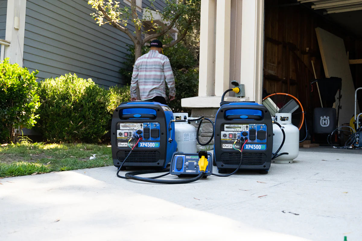 DuroMax XP4500iH Generator Linked In Parallel