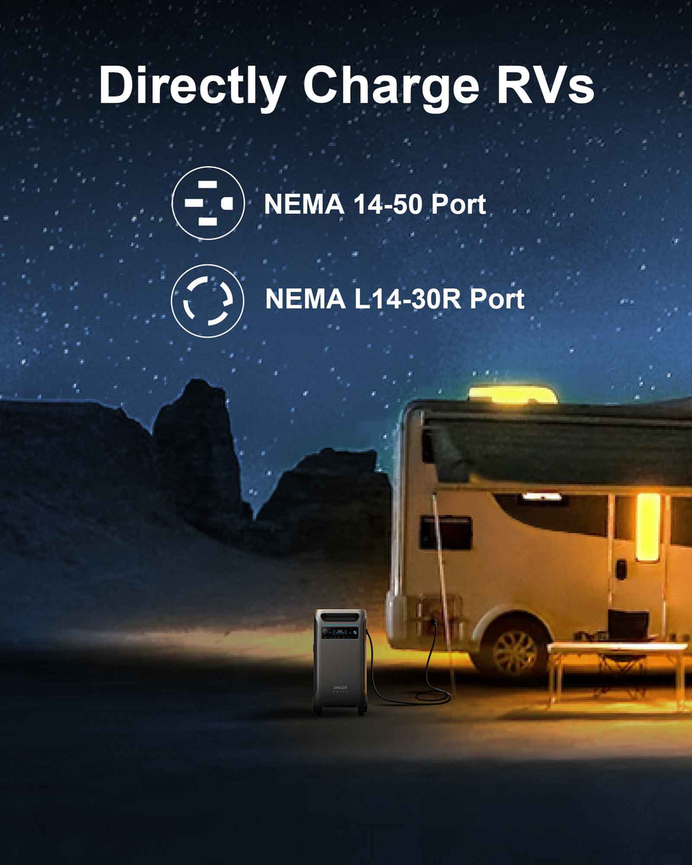 Directly Charge Your RV With The SOLIX F3800 And BP3800 Battery