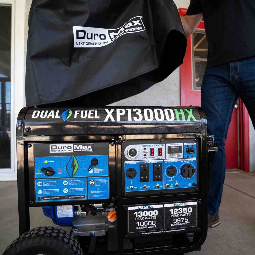 DuroMax Large Weather Resistant Portable Generator Cover Covering a XP13000HX
