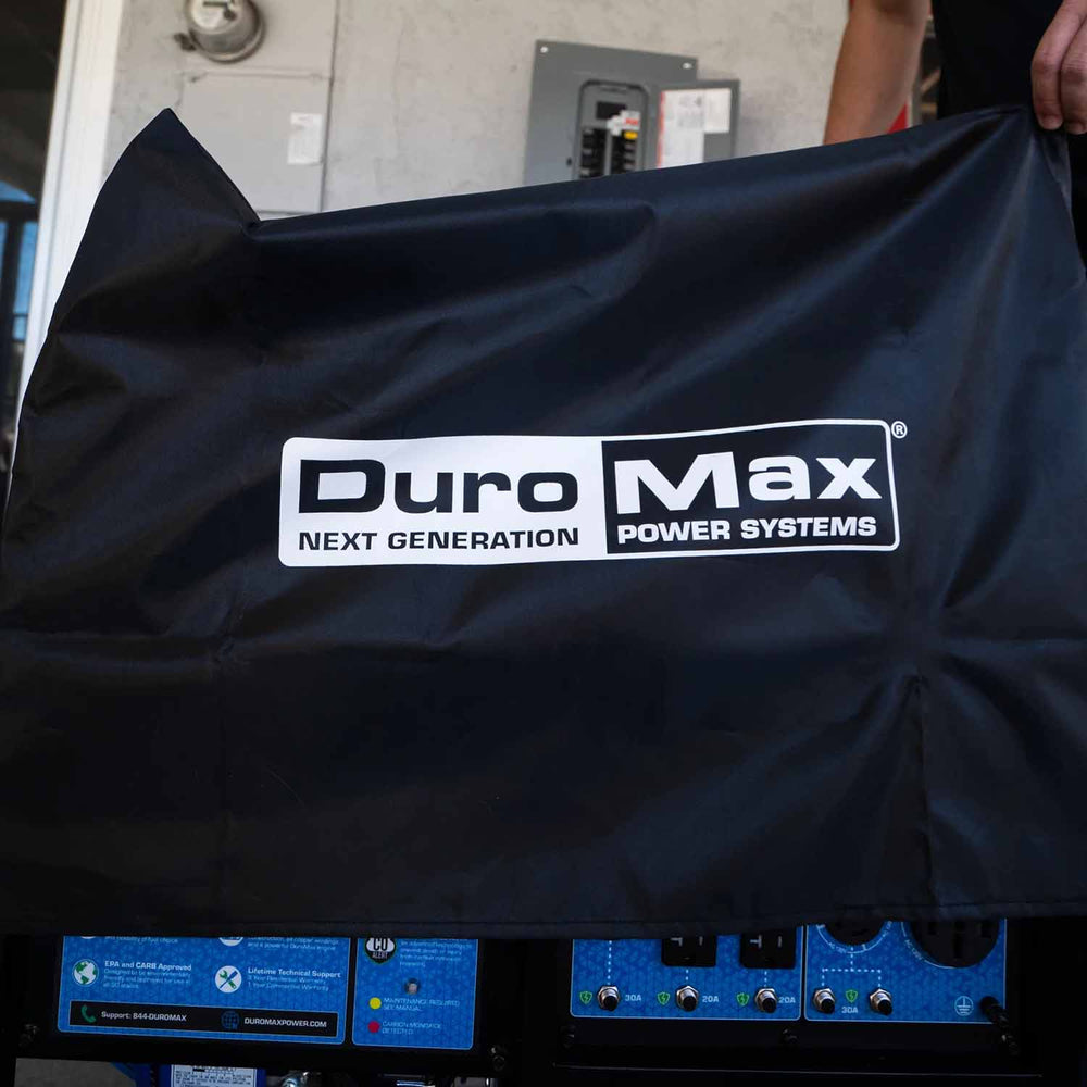 DuroMax Small Weather Resistant Portable Generator Cover Covering A Generator