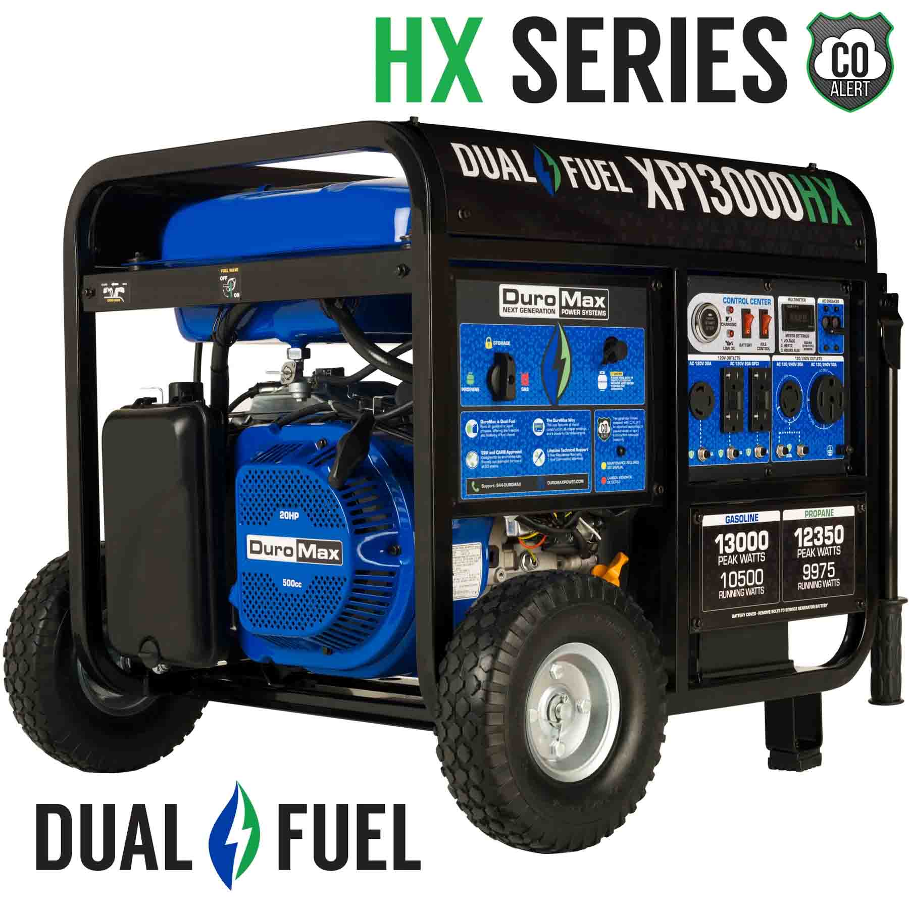 DuroMax XP13000HX Dual Fuel Portable Generator