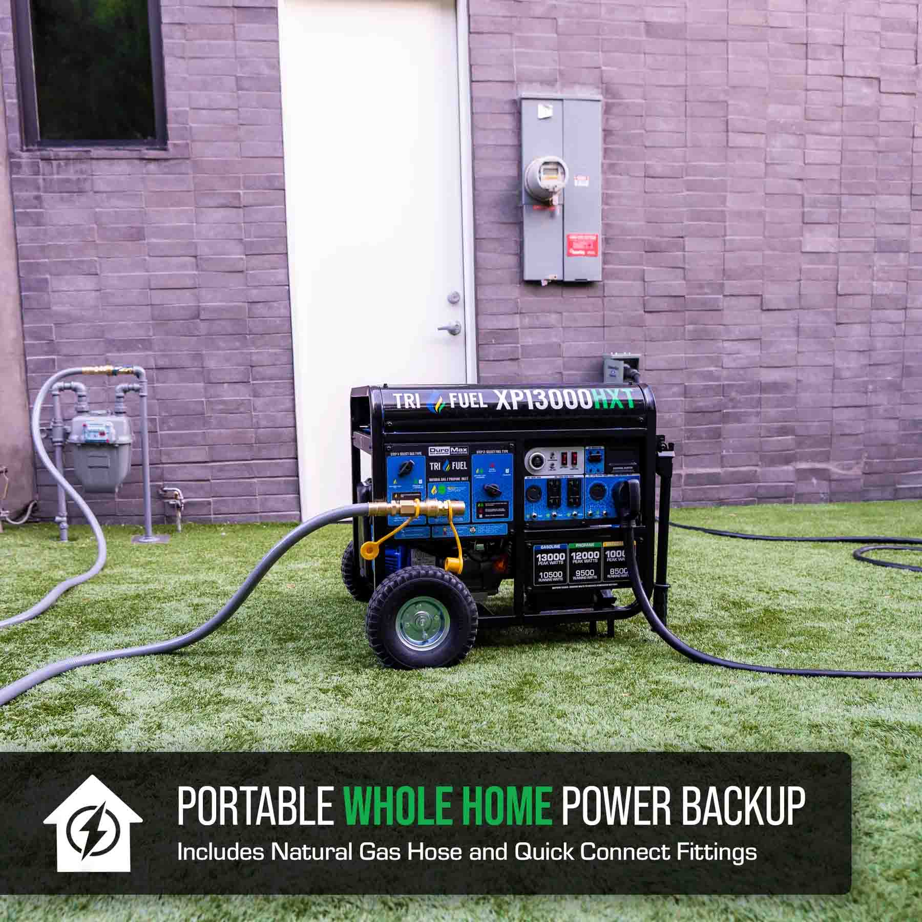 The DuroMax XP13000HXT Generator Can Provide Portable Whole Home Power Backup