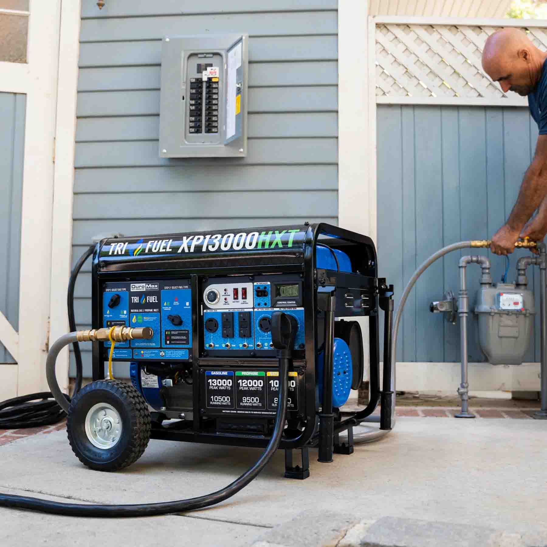 DuroMax XP13000HXT Powered By Natural Gas