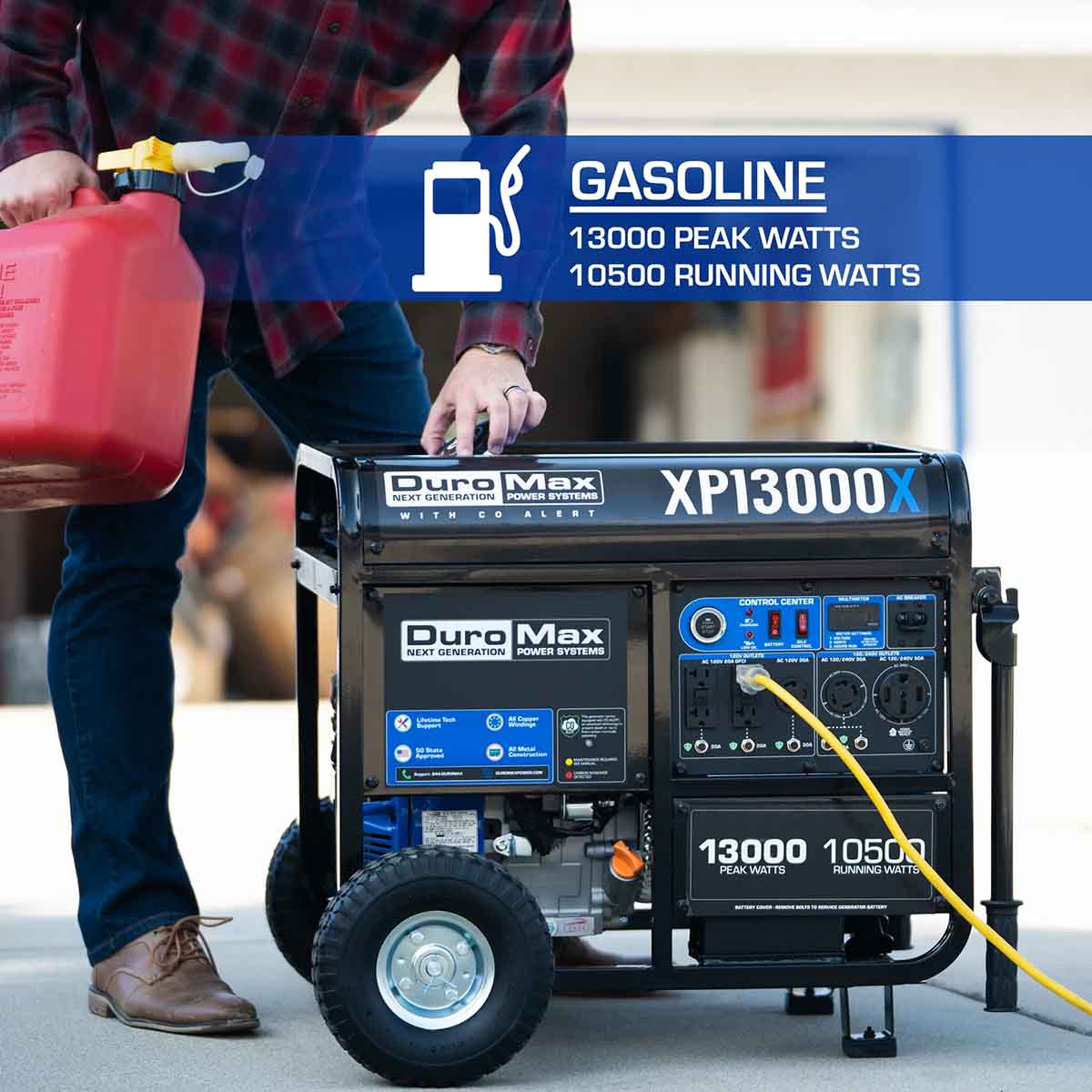 DuroMax XP13000X Generator Has 10,500 Running Watts And 13,000 Peak Watts