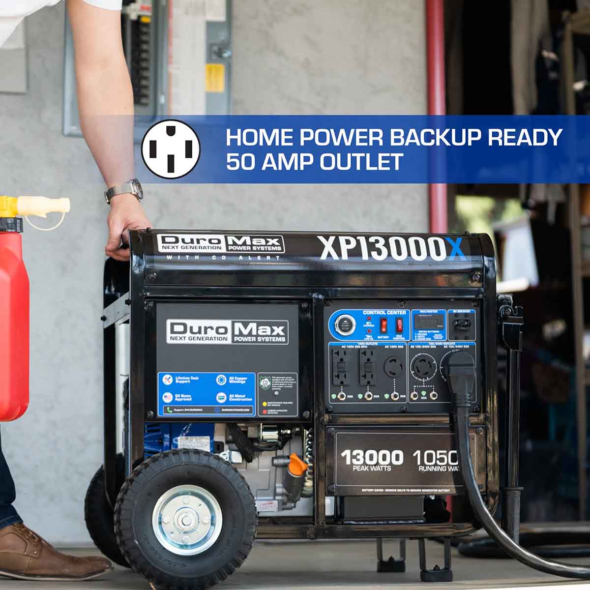DuroMax XP13000X Generator 50amp Outlet