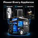 DuroMax XP13750HXT can power a refrigerator, central AC, lights and more